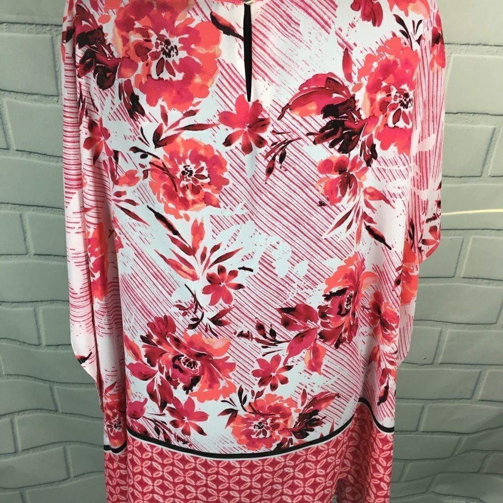 The Limited 2X floral Blouse Top Pink New - Picture 3 of 8